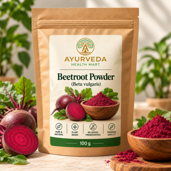 Ayurveda Health Mart Beetroot Powder 100 g kraft pouch packaging