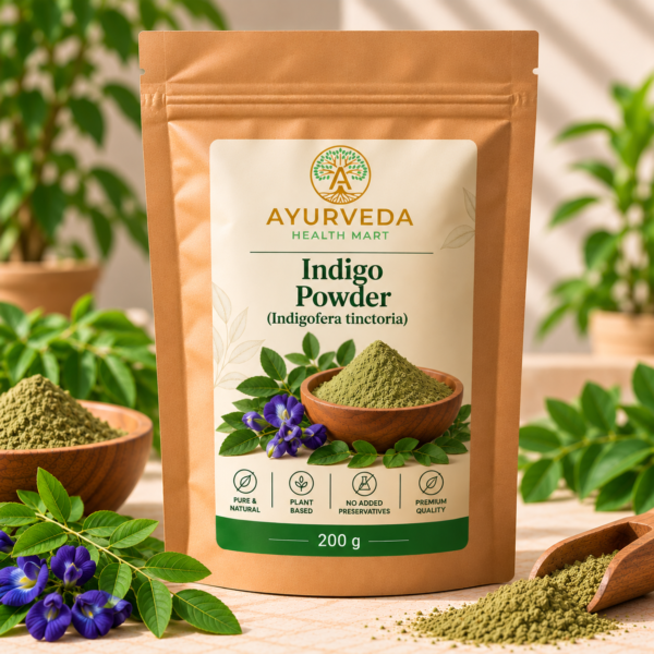 Ayurveda Health Mart Indigo Powder 200 g brown kraft pouch