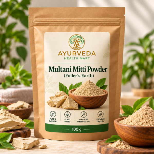 Ayurveda Health Mart Multani Mitti Powder 100 g kraft pouch packaging