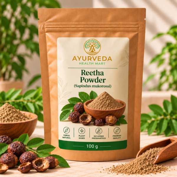 Ayurveda Health Mart Reetha Powder 100 g brown kraft pouch