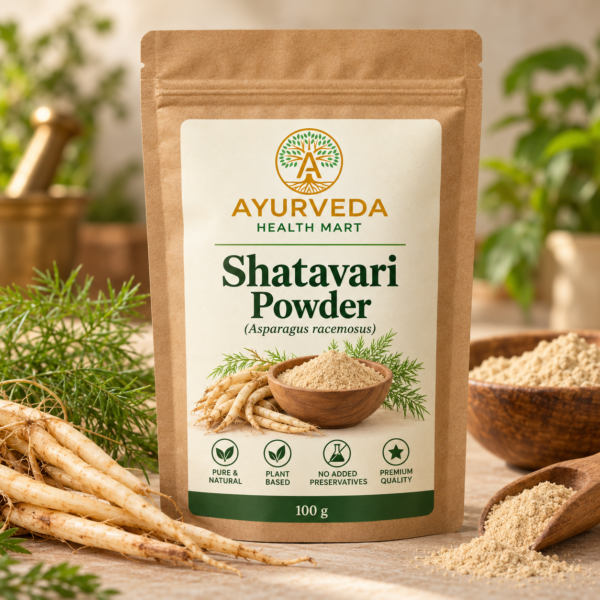 Ayurveda Health Mart Shatavari Powder 100 g brown kraft pouch