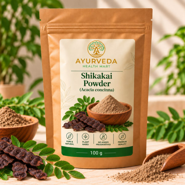 Ayurveda Health Mart Shikakai Powder 100 g brown kraft pouch