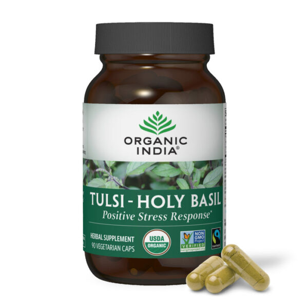 Organic India Tulsi Holy Basil 90 vegetarian capsules