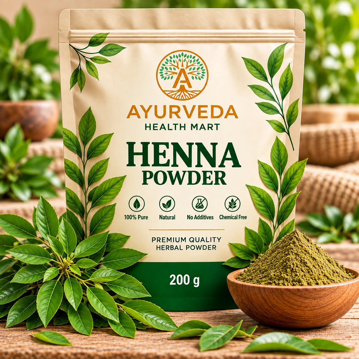 Henna powder for a guide to using henna and indigo for natural-looking hair colour