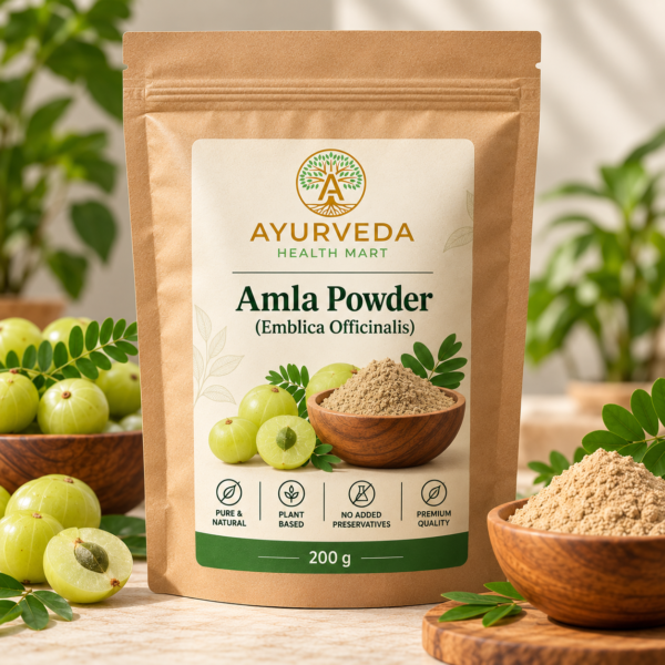 Ayurveda Health Mart Amla Powder brown kraft pouch